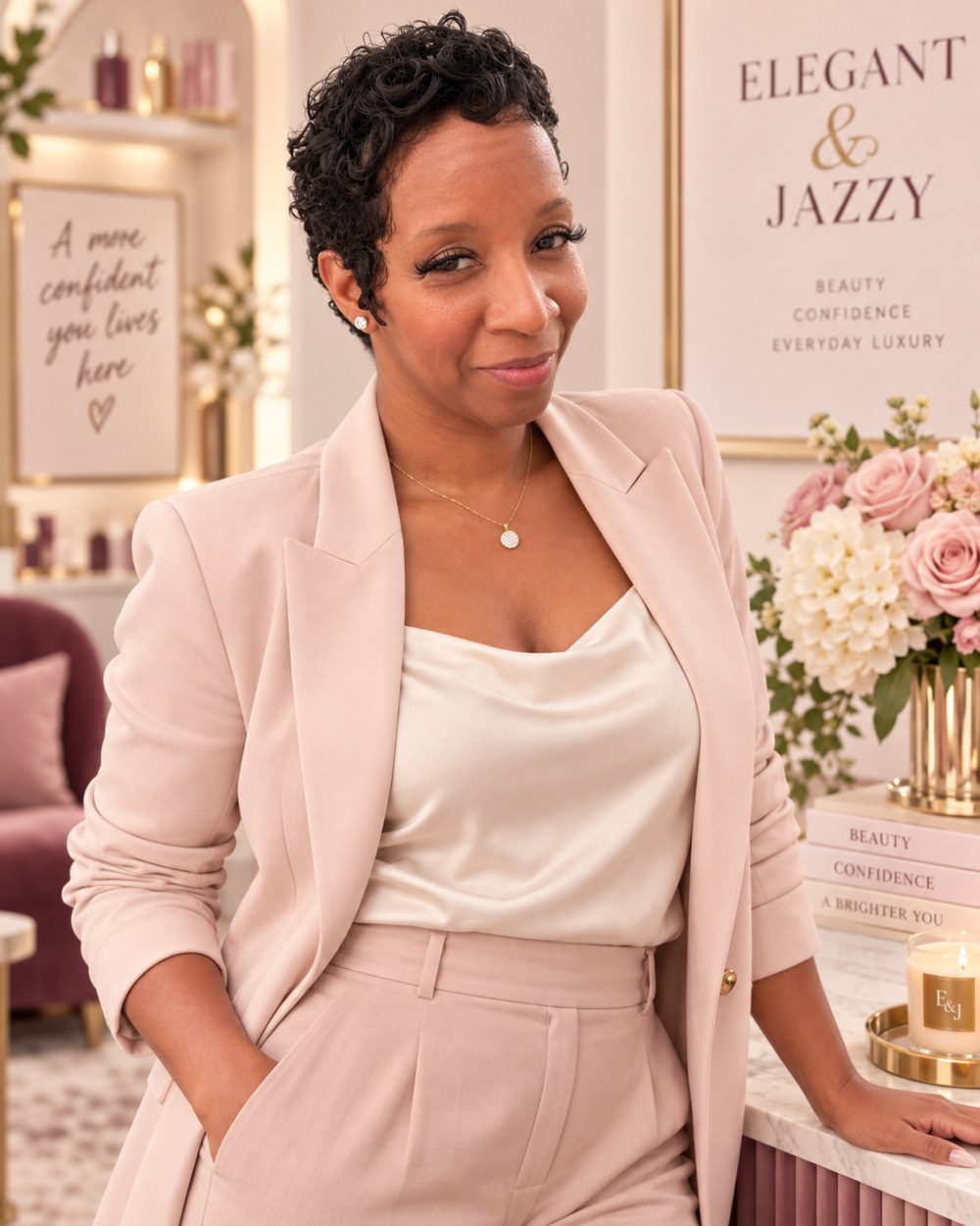 Nicole Foster in the Elegant & Jazzy studio